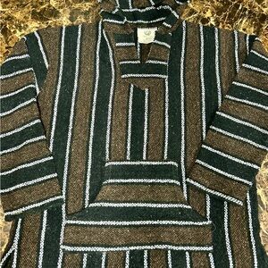 Ozzie Craft Baja Hoodie, color is brown/black/white. Size XXL.